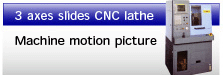 3 axes slide CNC lathe