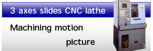 3 axes slide CNC lathe